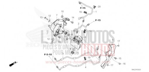 MODULATEUR ABS/TUYAU DE FREIN CBR600R3R de 2024